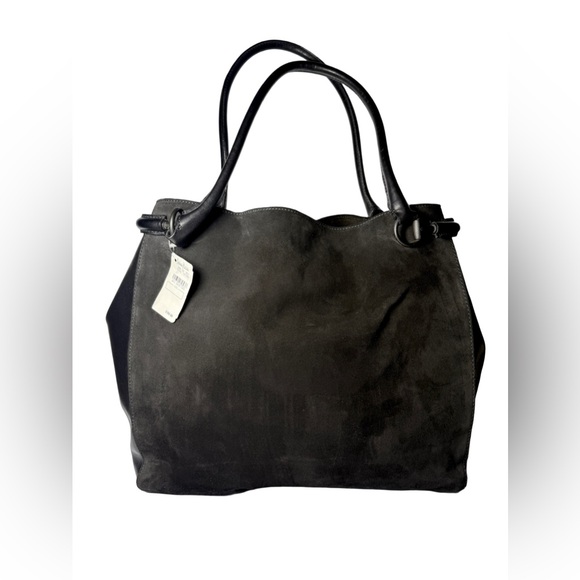 Gucci Handbags - Gucci Black Suede Tote Bag